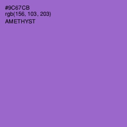 #9C67CB - Amethyst Color Image