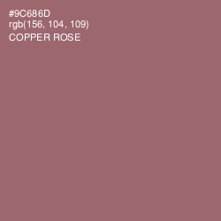 #9C686D - Copper Rose Color Image