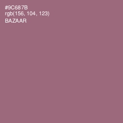 #9C687B - Bazaar Color Image