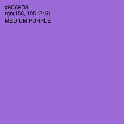 #9C69D8 - Medium Purple Color Image