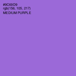 #9C69D9 - Medium Purple Color Image