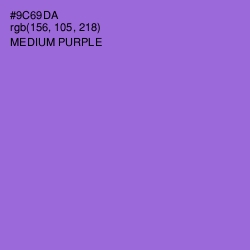 #9C69DA - Medium Purple Color Image