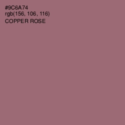 #9C6A74 - Copper Rose Color Image