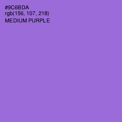 #9C6BDA - Medium Purple Color Image
