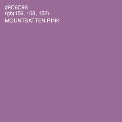 #9C6C98 - Mountbatten Pink Color Image