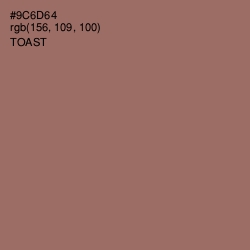 #9C6D64 - Toast Color Image