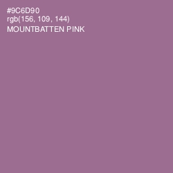#9C6D90 - Mountbatten Pink Color Image