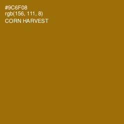 #9C6F08 - Corn Harvest Color Image