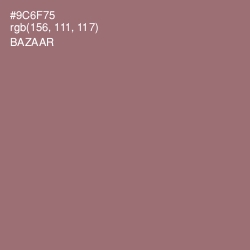 #9C6F75 - Bazaar Color Image