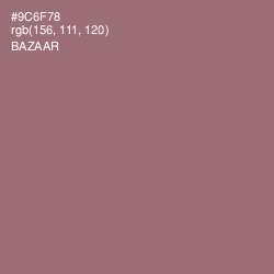 #9C6F78 - Bazaar Color Image