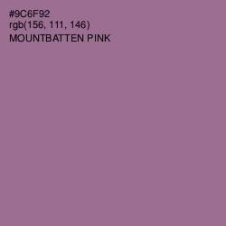 #9C6F92 - Mountbatten Pink Color Image