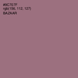 #9C707F - Bazaar Color Image