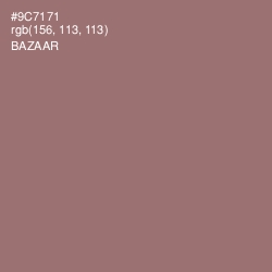 #9C7171 - Bazaar Color Image