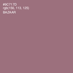 #9C717D - Bazaar Color Image