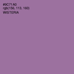 #9C71A0 - Wisteria Color Image