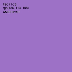 #9C71C6 - Amethyst Color Image