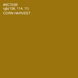 #9C720B - Corn Harvest Color Image