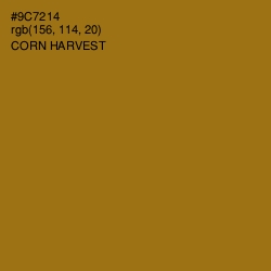 #9C7214 - Corn Harvest Color Image