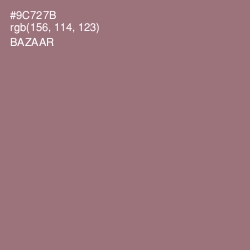 #9C727B - Bazaar Color Image