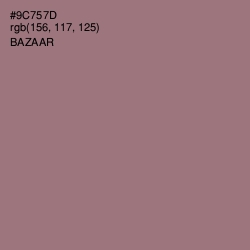 #9C757D - Bazaar Color Image