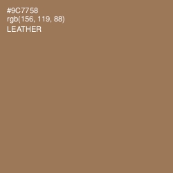 #9C7758 - Leather Color Image