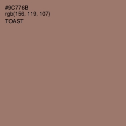 #9C776B - Toast Color Image