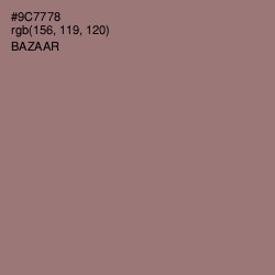 #9C7778 - Bazaar Color Image