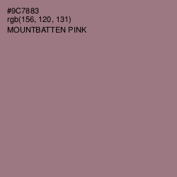 #9C7883 - Mountbatten Pink Color Image