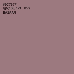 #9C797F - Bazaar Color Image