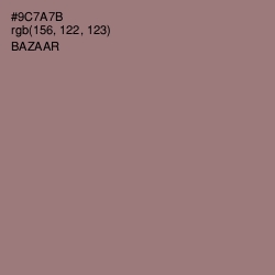 #9C7A7B - Bazaar Color Image