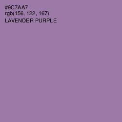 #9C7AA7 - Lavender Purple Color Image