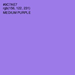 #9C7AE7 - Medium Purple Color Image