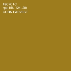 #9C7C1C - Corn Harvest Color Image