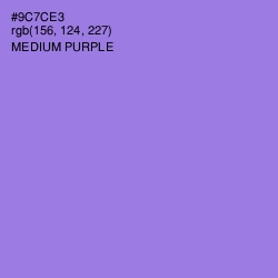 #9C7CE3 - Medium Purple Color Image