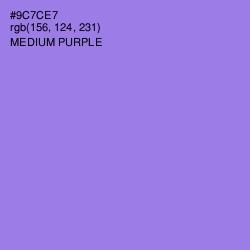 #9C7CE7 - Medium Purple Color Image