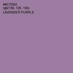 #9C7DA0 - Lavender Purple Color Image