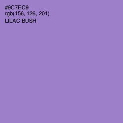 #9C7EC9 - Lilac Bush Color Image