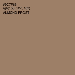 #9C7F66 - Almond Frost Color Image