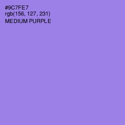 #9C7FE7 - Medium Purple Color Image