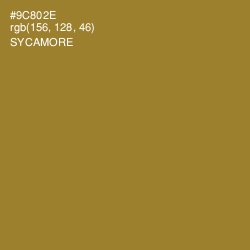 #9C802E - Sycamore Color Image