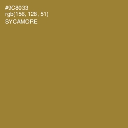 #9C8033 - Sycamore Color Image