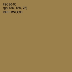 #9C804C - Driftwood Color Image