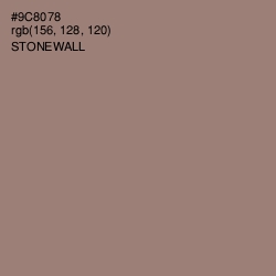 #9C8078 - Stonewall Color Image