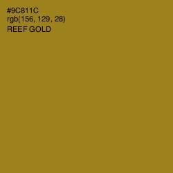 #9C811C - Reef Gold Color Image