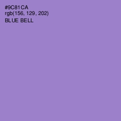 #9C81CA - Blue Bell Color Image