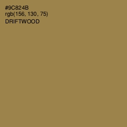 #9C824B - Driftwood Color Image