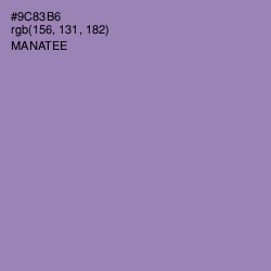 #9C83B6 - Manatee Color Image