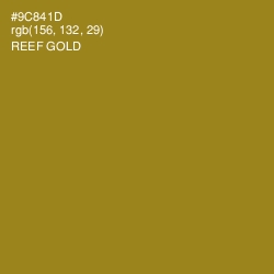 #9C841D - Reef Gold Color Image