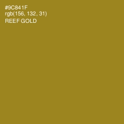 #9C841F - Reef Gold Color Image