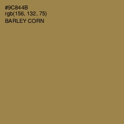 #9C844B - Barley Corn Color Image